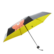 B17 5 fold cartoon bear sun umbrella cell phone umbrella